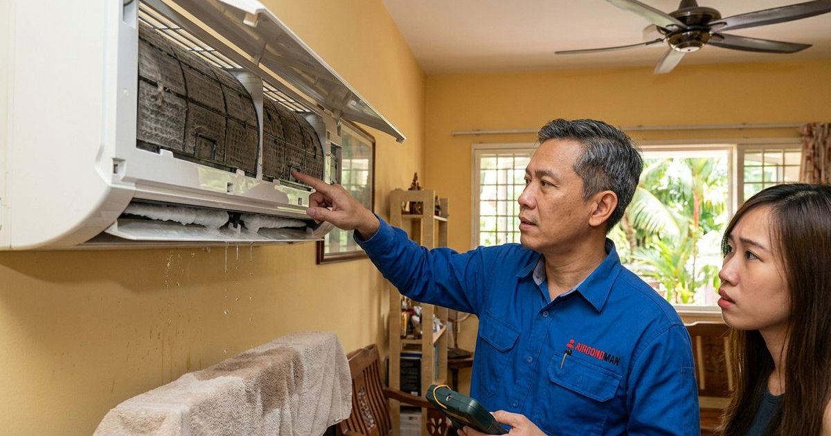 Aircond warning signs